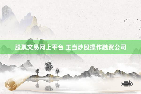 股票交易网上平台 正当炒股操作融资公司